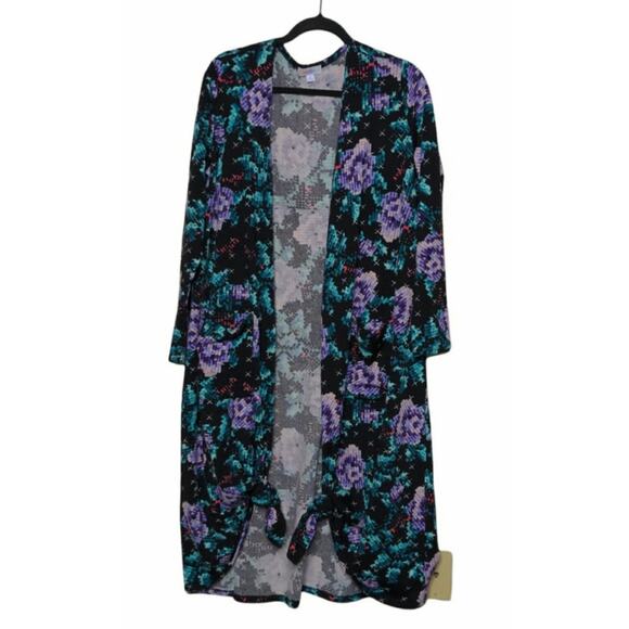 LuLaRoe Sarah Duster Cardigan - Size L - EUC - Picture 1 of 7